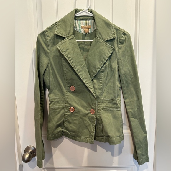 Twenty Olive Utility Jacket with Button Detail - Picture 1 of 4